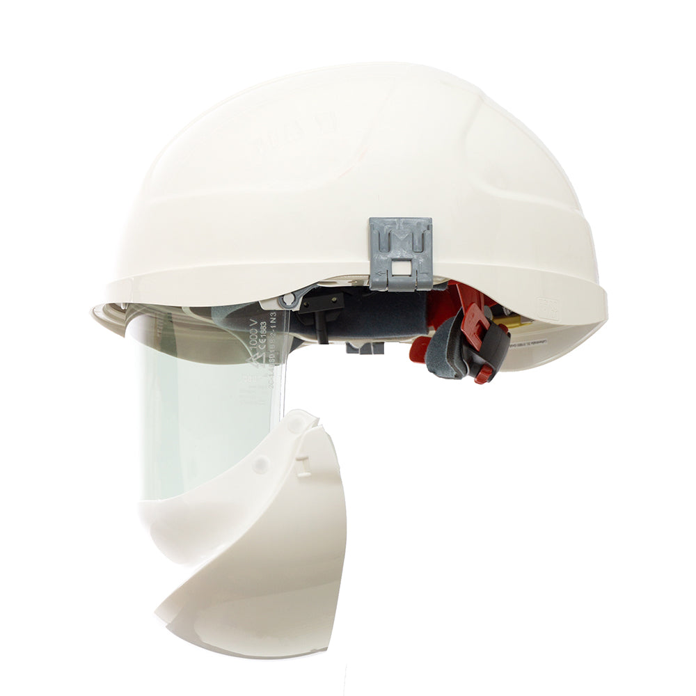 Arc Flash Helmet with integrated face shield, Class E, ATPV: 14.0 cal ...